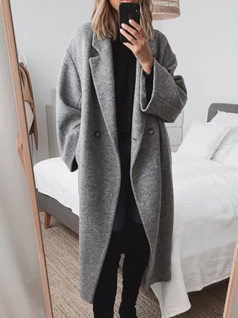 TS | Long oversized coat made from a wool blend