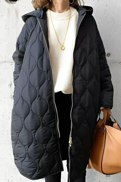 TS | Quilted coat with hood