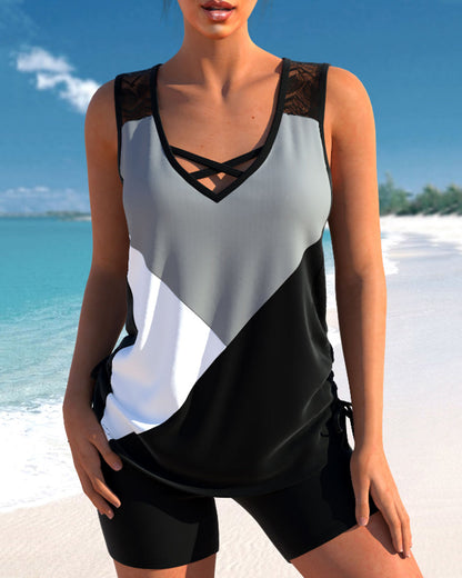 TS | 3-coloured tankini