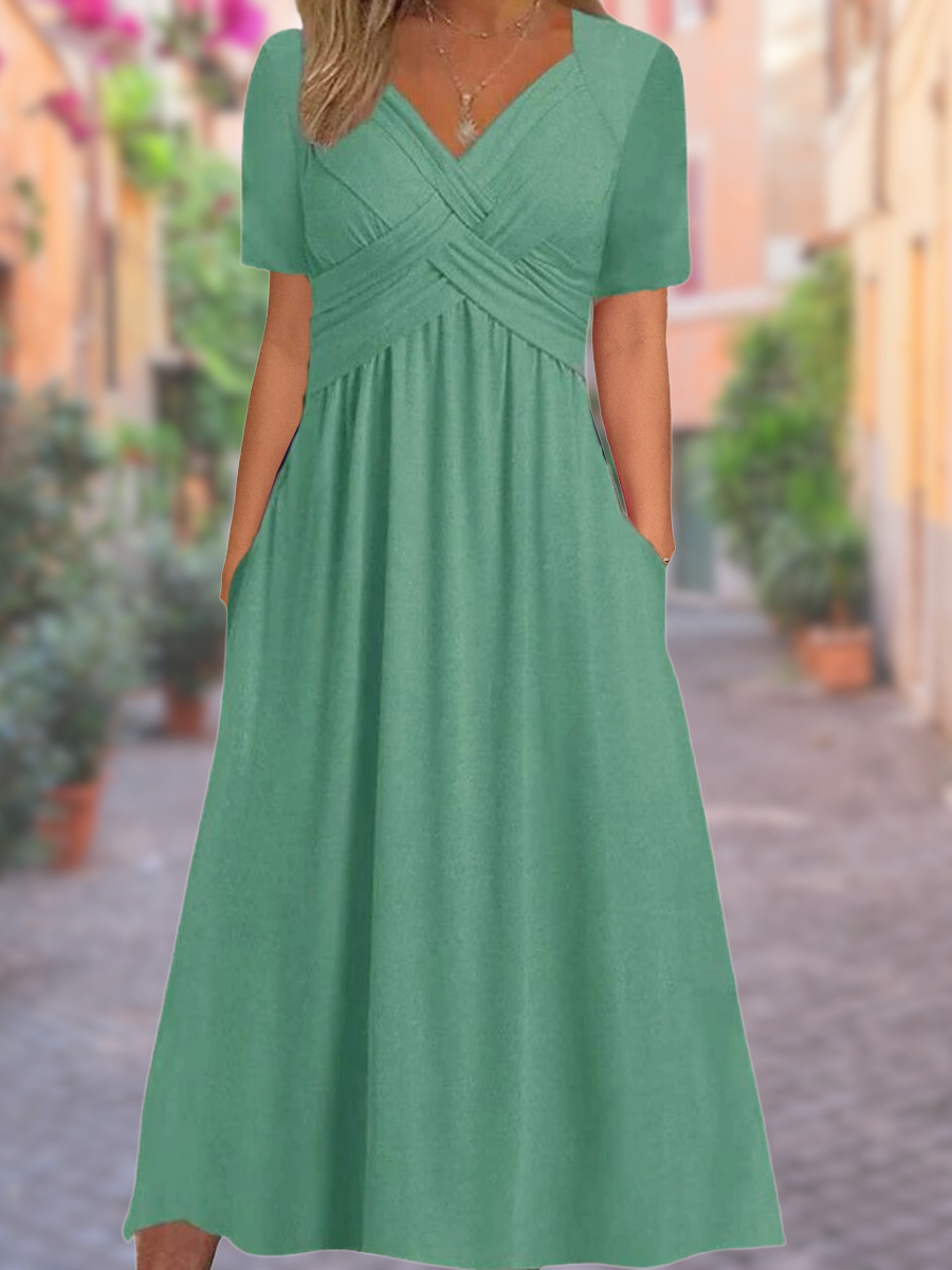 TS | Midi dress with side pockets