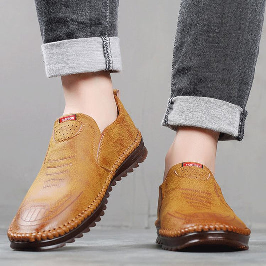 TS | Men's Casual Slip-On Leather Loafers