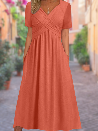 TS | Midi dress with side pockets