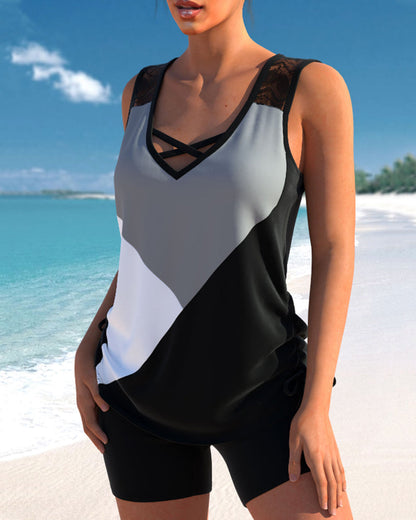 TS | 3-coloured tankini