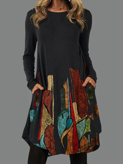 TS | Long sleeve midi dress