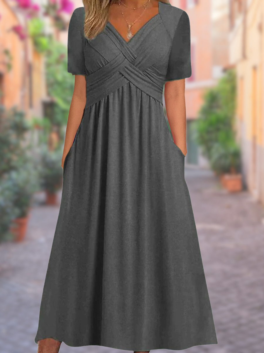 TS | Midi dress with side pockets