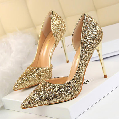 TS | Elegant glittering stiletto heels