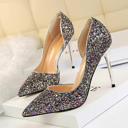 TS | Elegant glittering stiletto heels