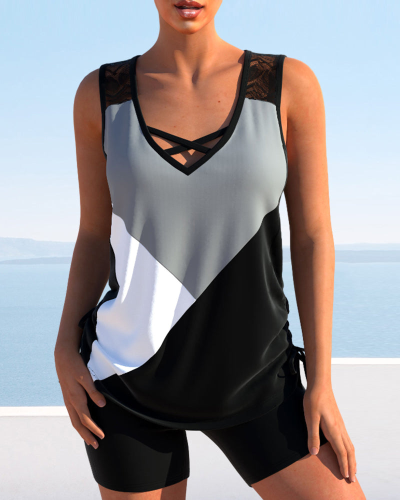 TS | 3-coloured tankini