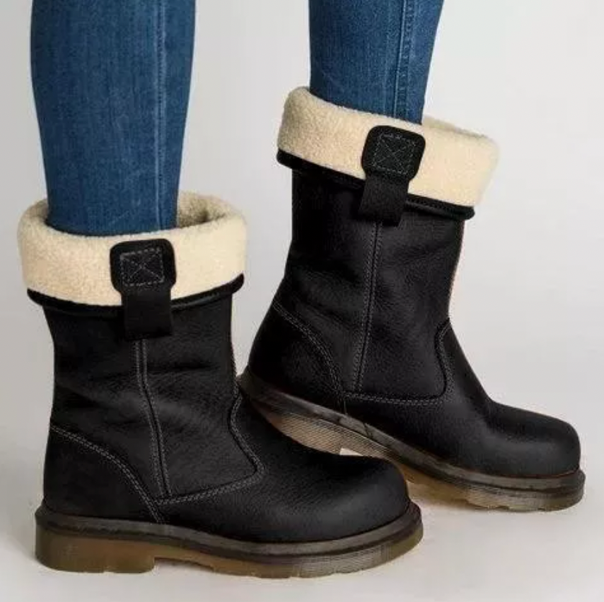 TS | Sturdy knee-high leather boots