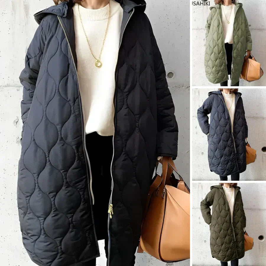 TS | Quilted coat with hood