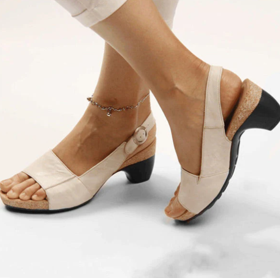 TS | Open slingback sandals with block heel