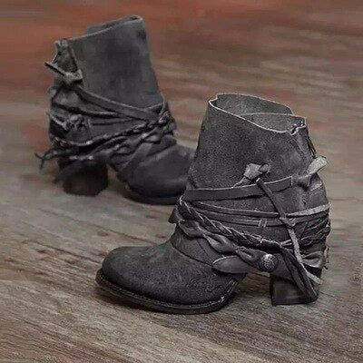 TS | Rustic boho wrap boots