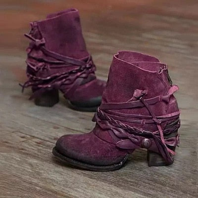 TS | Rustic boho wrap boots