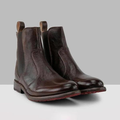 TS | Women's ankle boots in vintage-style leather