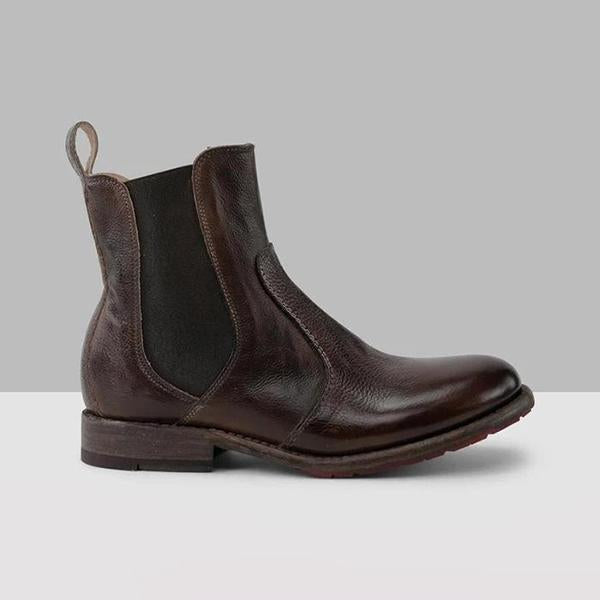 TS | Women's ankle boots in vintage-style leather