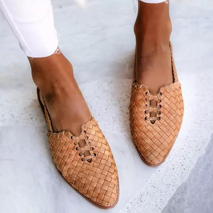 TS | Woven slip-on flats