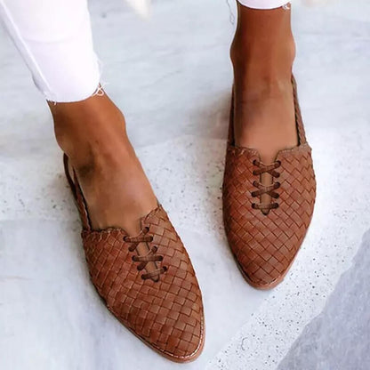 TS | Woven slip-on flats