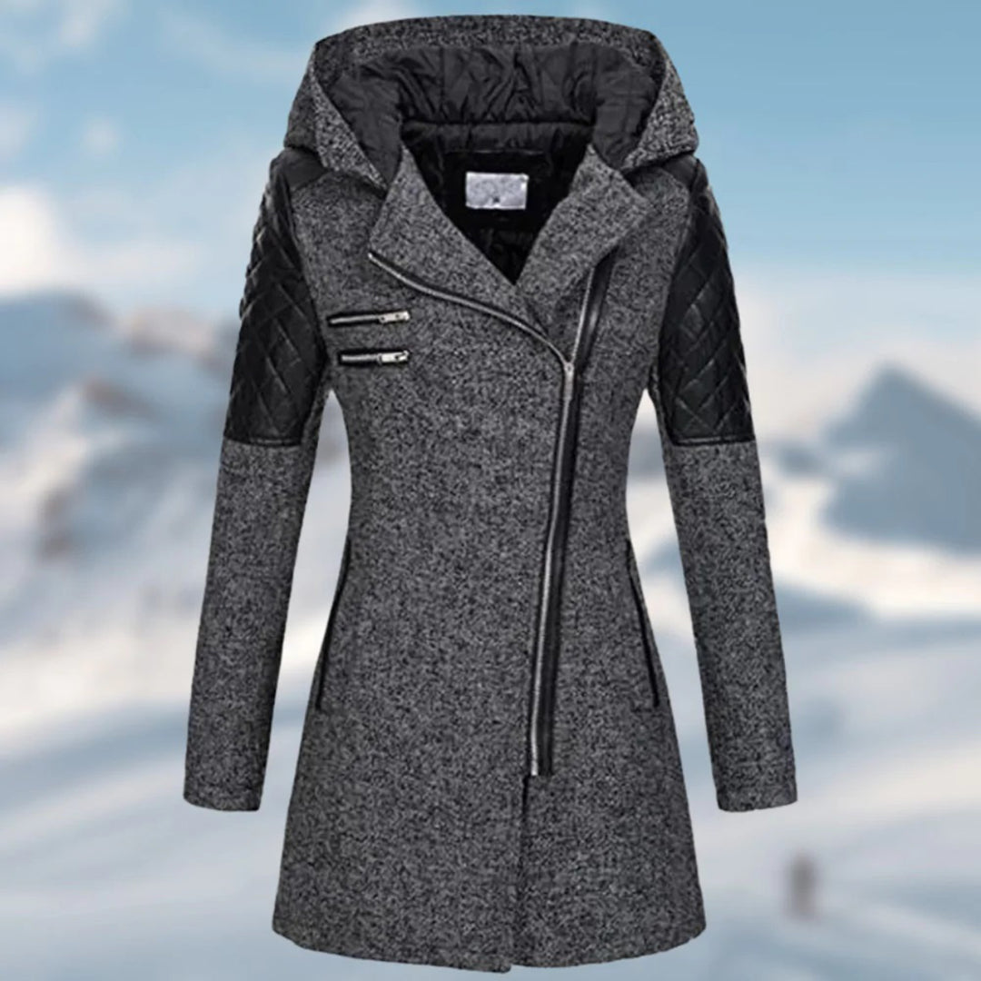 TS | Elegant asymmetric coat in wool blend