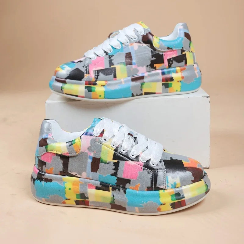 TS | Vibrant graffiti-style sneakers