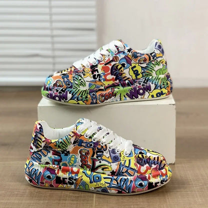 TS | Vibrant graffiti-style sneakers