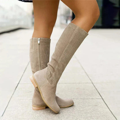 TS | Suede knee-high boots