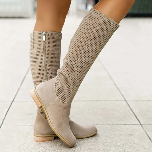 TS | Chic knee-high suede boots