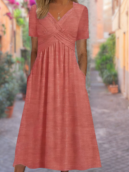 TS | Midi dress with side pockets