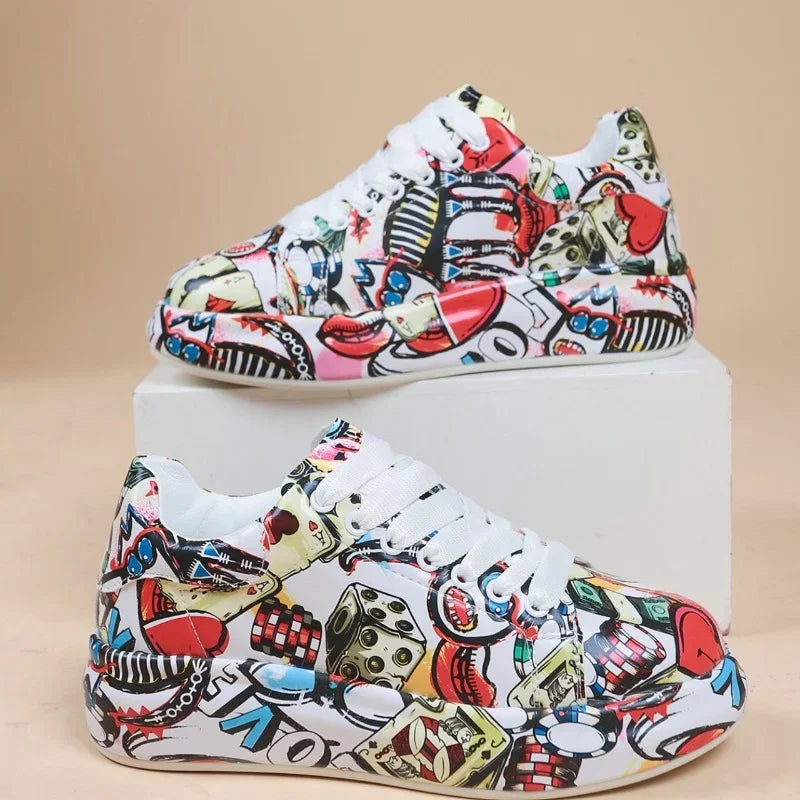 TS | Vibrant graffiti-style sneakers