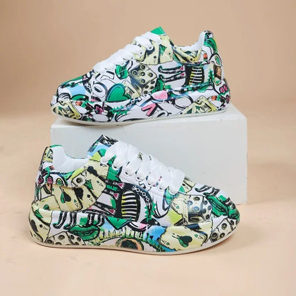 TS | Vibrant graffiti-style sneakers