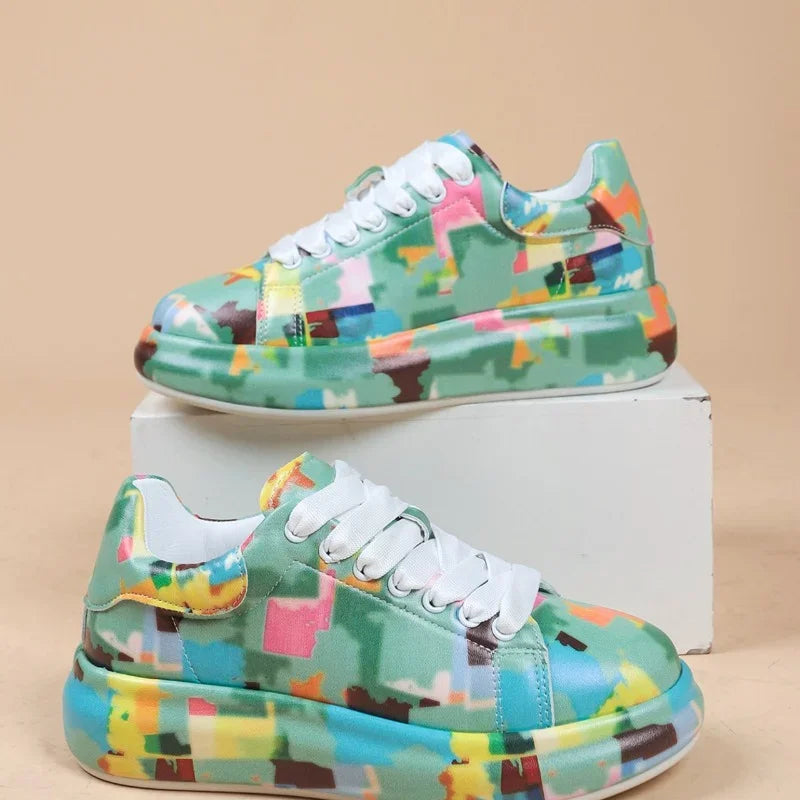 TS | Vibrant graffiti-style sneakers