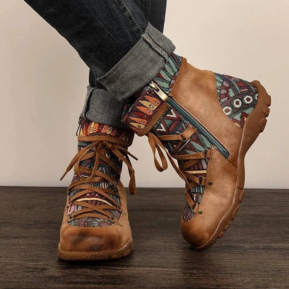 TS | Boho lace-up boots