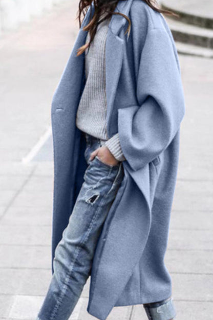 TS | Elegant coat with oversized lapels