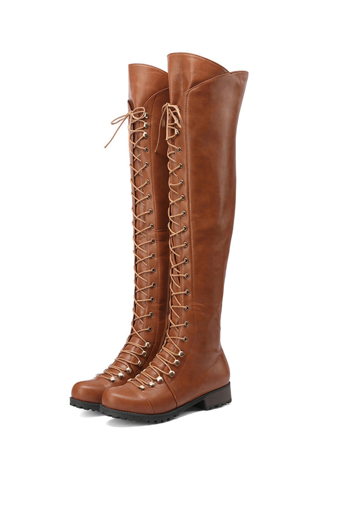 TS | Over-the-knee boots with laces