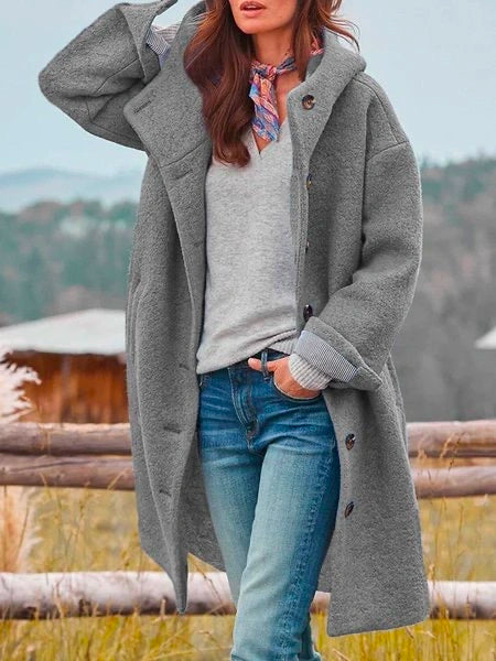 TS | Oversized wool coat for women