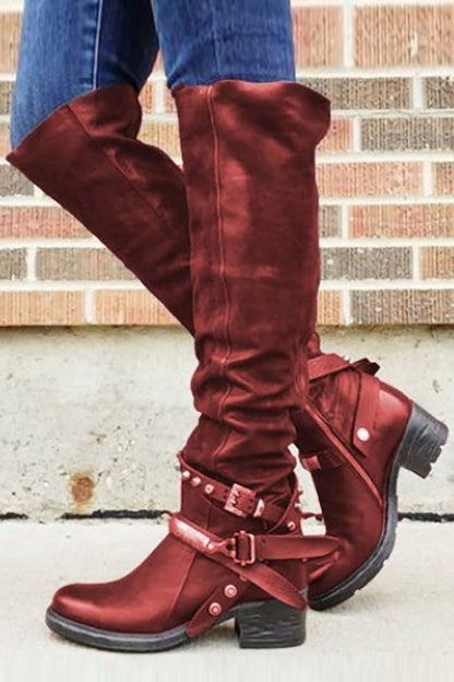 TS | Ankle-high boots with buckle