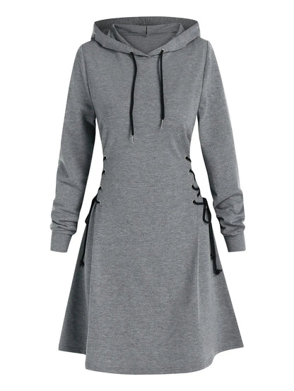 TS | Casual-chic hooded midi dress