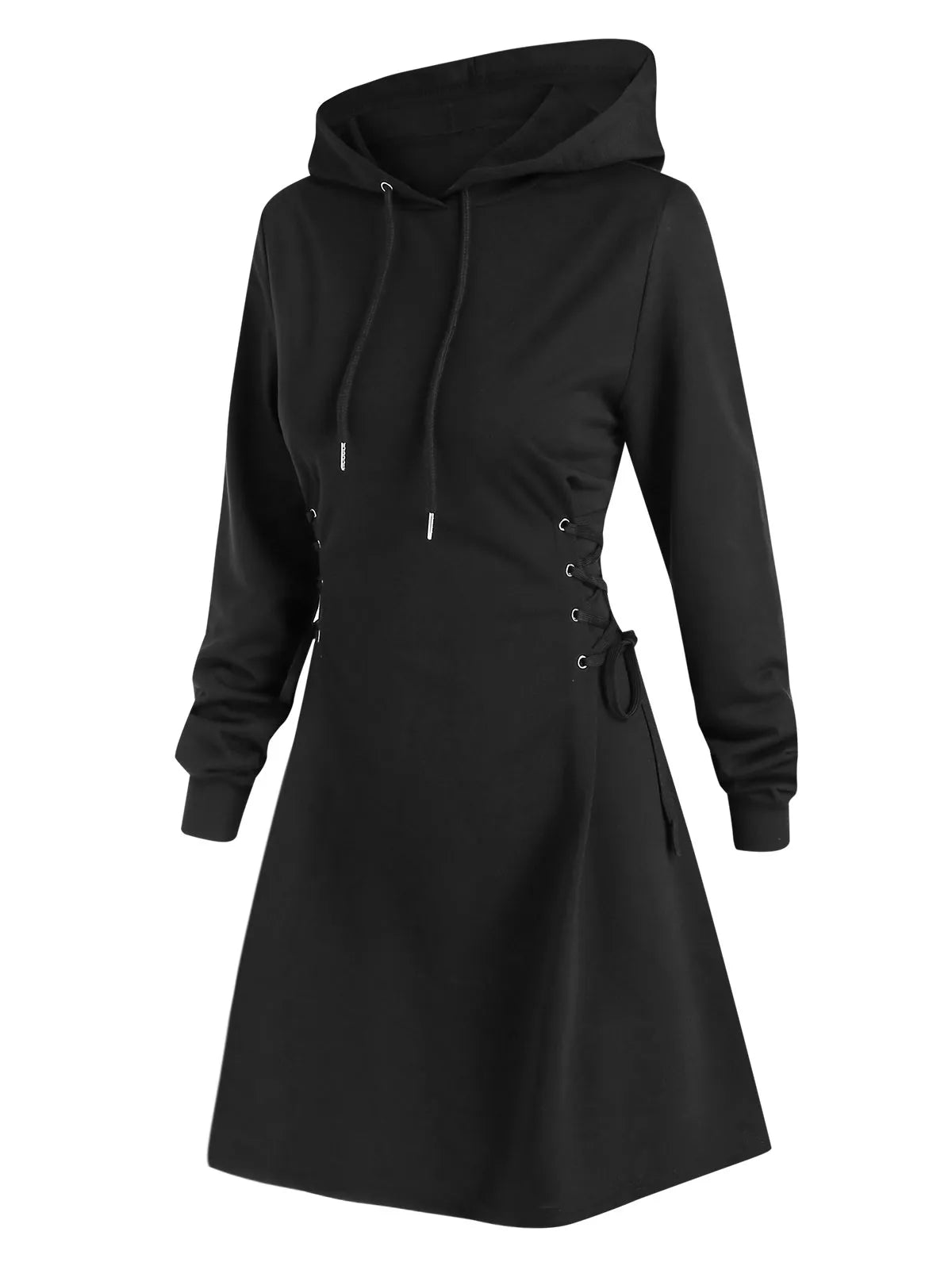 TS | Casual-chic hooded midi dress