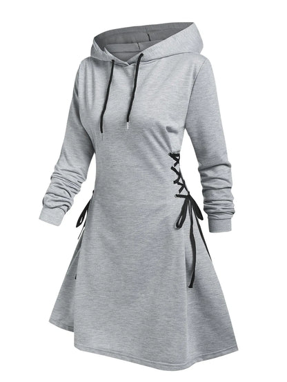 TS | Casual-chic hooded midi dress