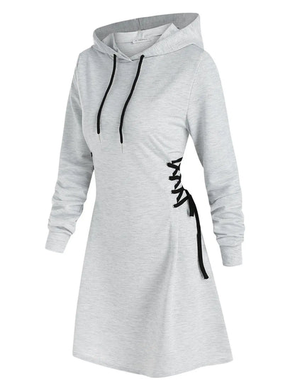 TS | Casual-chic hooded midi dress