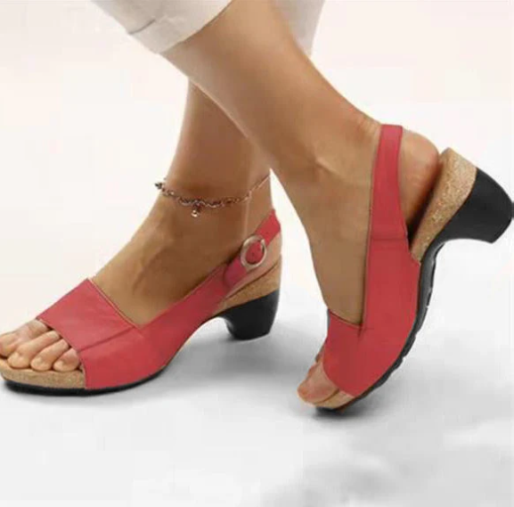 TS | Open slingback sandals with block heel