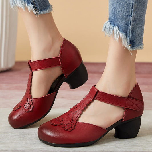 TS | Timeless style vintage casual shoes with heels